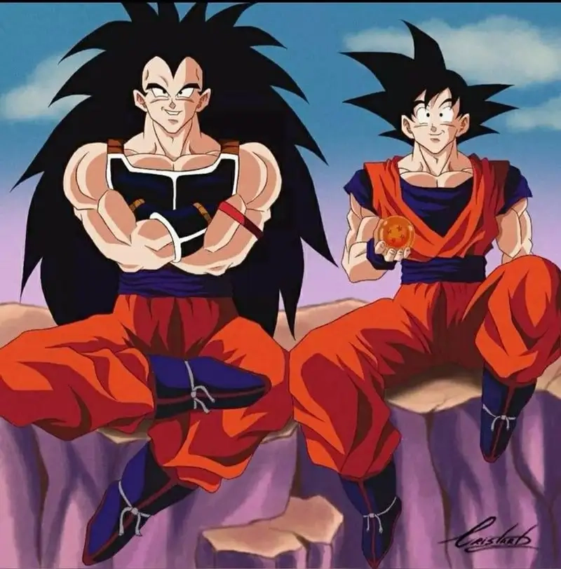 Goku vs Raditz Gif cho thấy cuộc đấu đỉnh cao