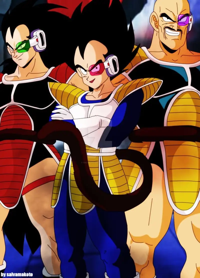 Vegeta Nappa and Raditz là nhóm kẻ thù đáng gờm