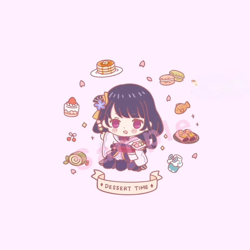 Đổi mới avatar bằng bộ raiden shogun chibi stickers cực chất