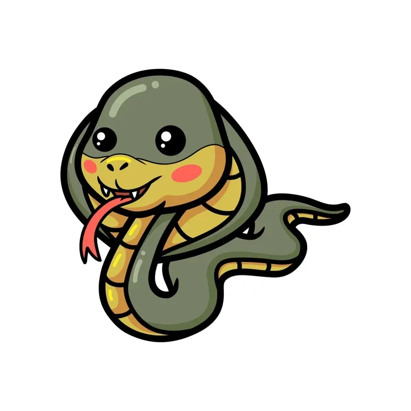 Khám phá cách vẽ con rắn chibi đơn giản