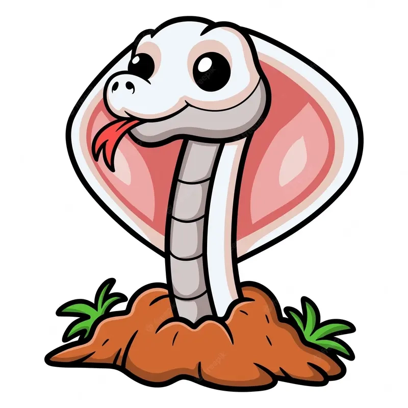 Tạo dấu ấn với hình ảnh con rắn chibi