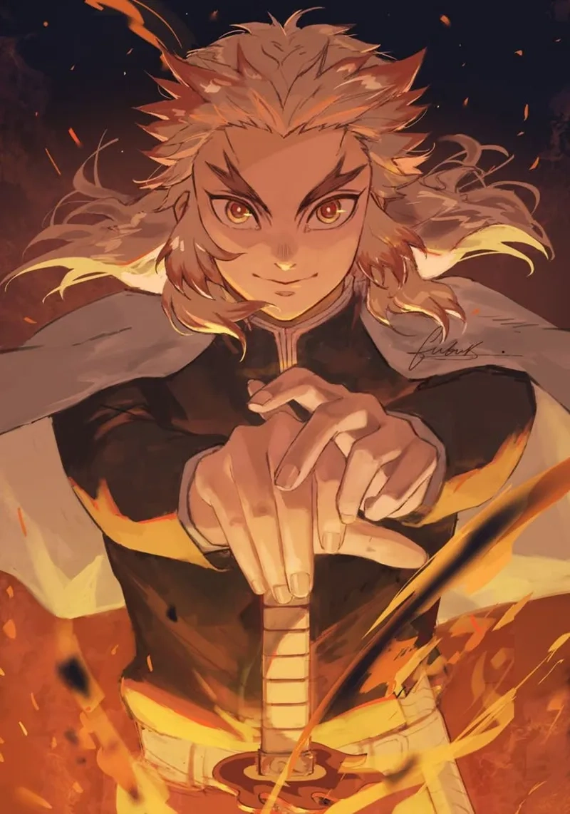 Cài đặt Rengoku Wallpaper cho điện thoại để thể hiện tình yêu Demon Slayer
