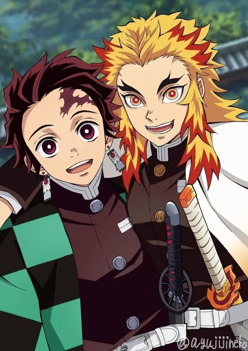 Rengoku Tanjirou một cặp đôi đặc biệt trong Demon Slayer