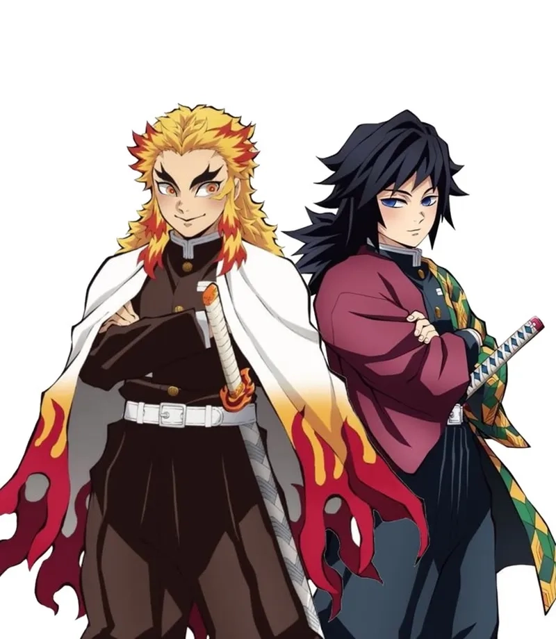 Demon Slayer Giyuu X Rengoku mang đến sự kết hợp mạnh mẽ trong chiến đấu