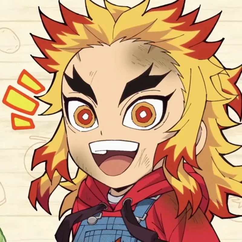 Cảnh chiến đấu đỉnh cao của rengoku oni trong tạo hình chibi