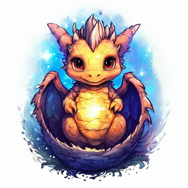 Hướng dẫn vẽ rồng chibi cực đơn giản