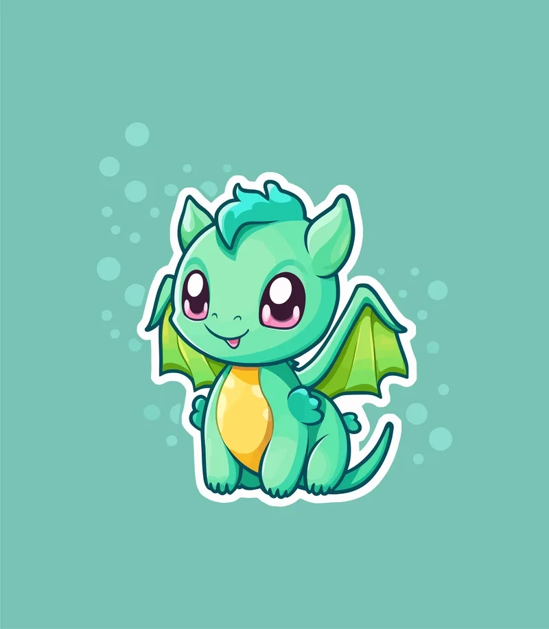 Đổi style với avatar rồng chibi cute hot trend