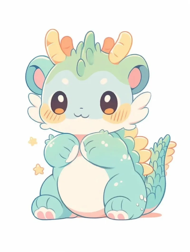 Làm mới avatar bằng avatar rồng chibi cực chất