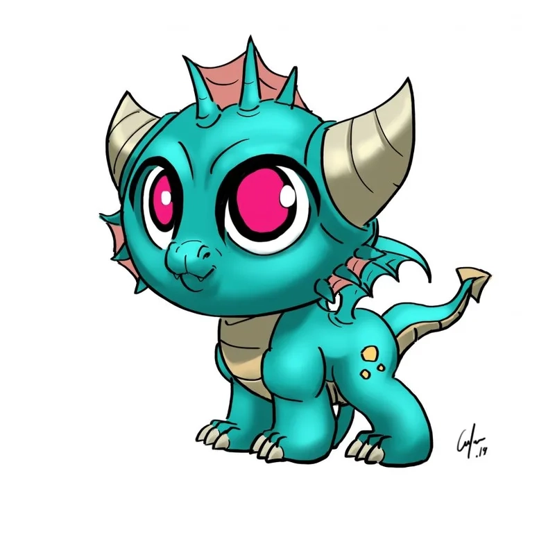 Tải ngay bộ hình ảnh rồng chibi cute miễn phí