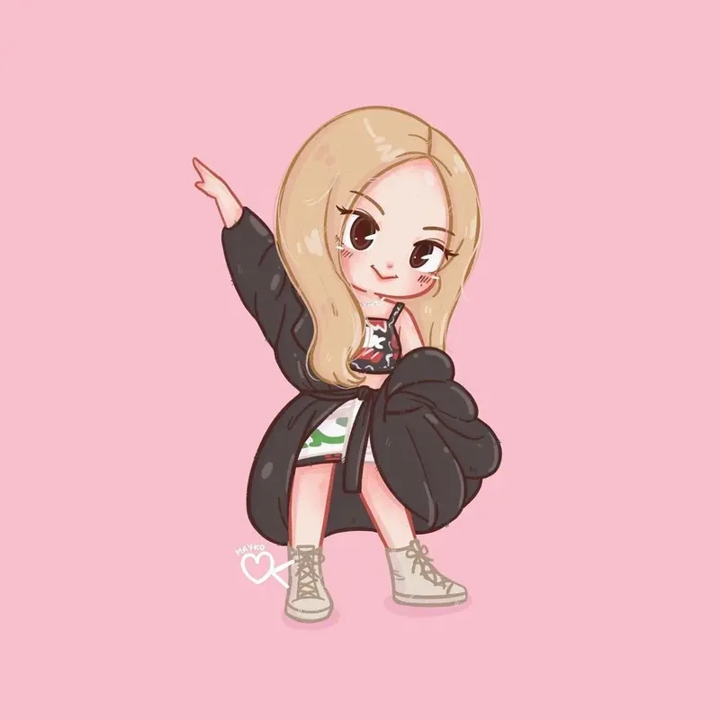 Cực phẩm fanart chibi rosé đẹp mê ly