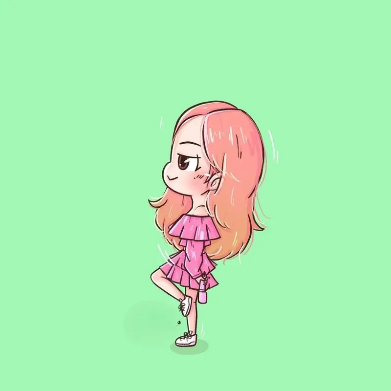Cực phẩm ảnh rose blackpink cute chibi dành cho fan cứng