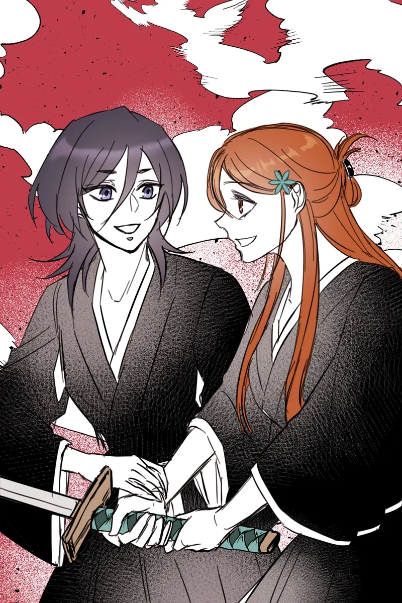 Orihime x Rukia qua hình ảnh đầy màu sắc từ anime