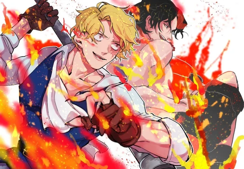 Những khung truyện đẹp như mơ trong Ace x Sabo Comic