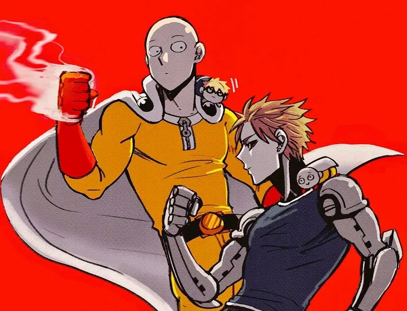 Saitama đấm Genos trong những tình huống khiến bạn không thể nhịn cười