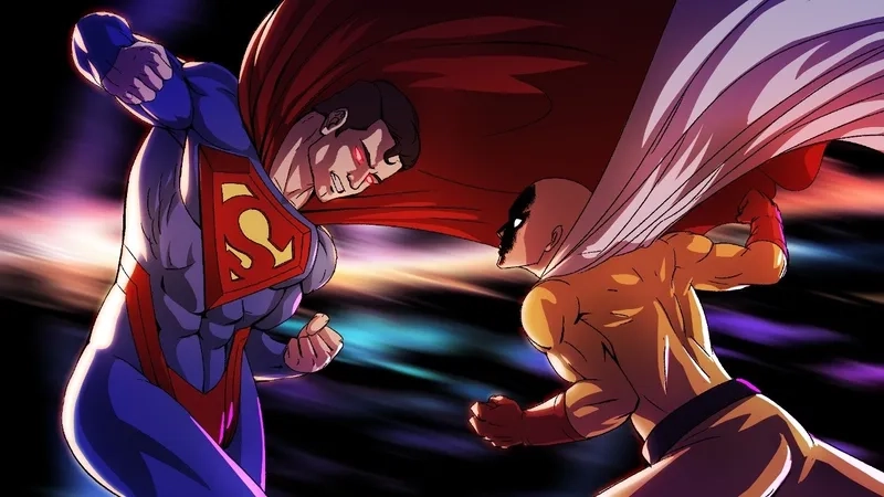 Superman vs Saitama trận đấu giữa hai siêu anh hùng mạnh mẽ nhất