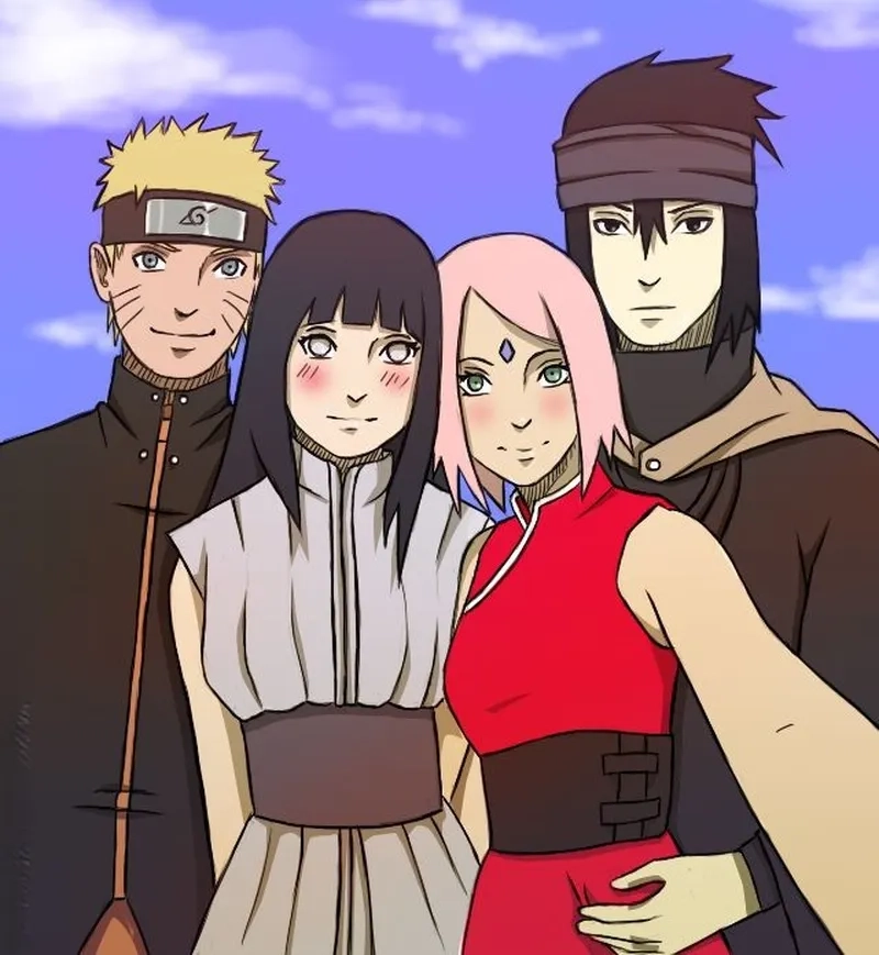 Hinata Naruto Sakura Sasuke là những nhân vật được yêu mến nhất