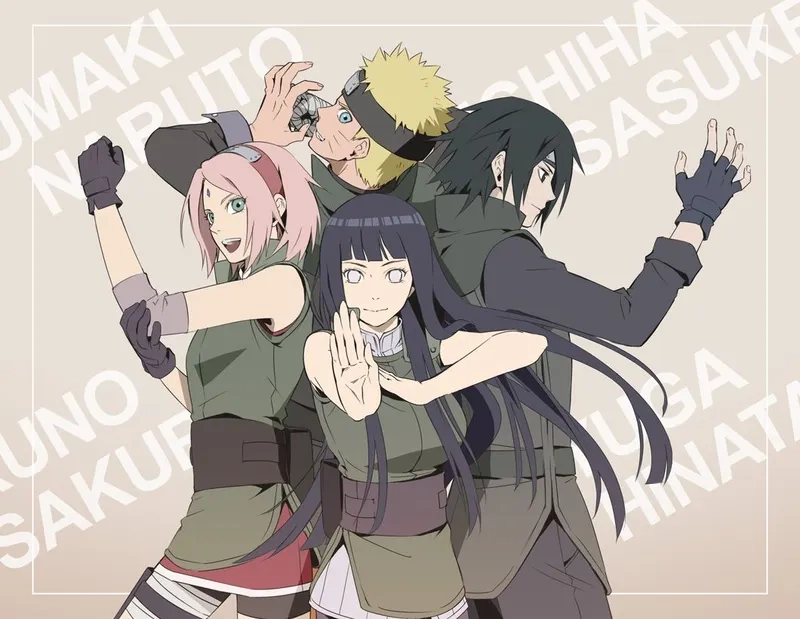 Naruto Hinata Sasuke Sakura là tinh hoa của thế hệ ninja