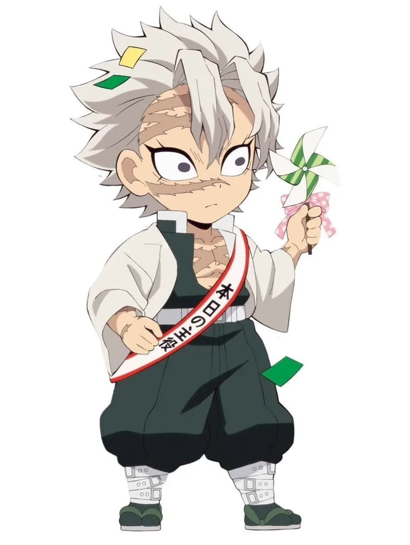Ảnh Sanemi chibi là lựa chọn lý tưởng để làm hình nền dễ thương cho điện thoại