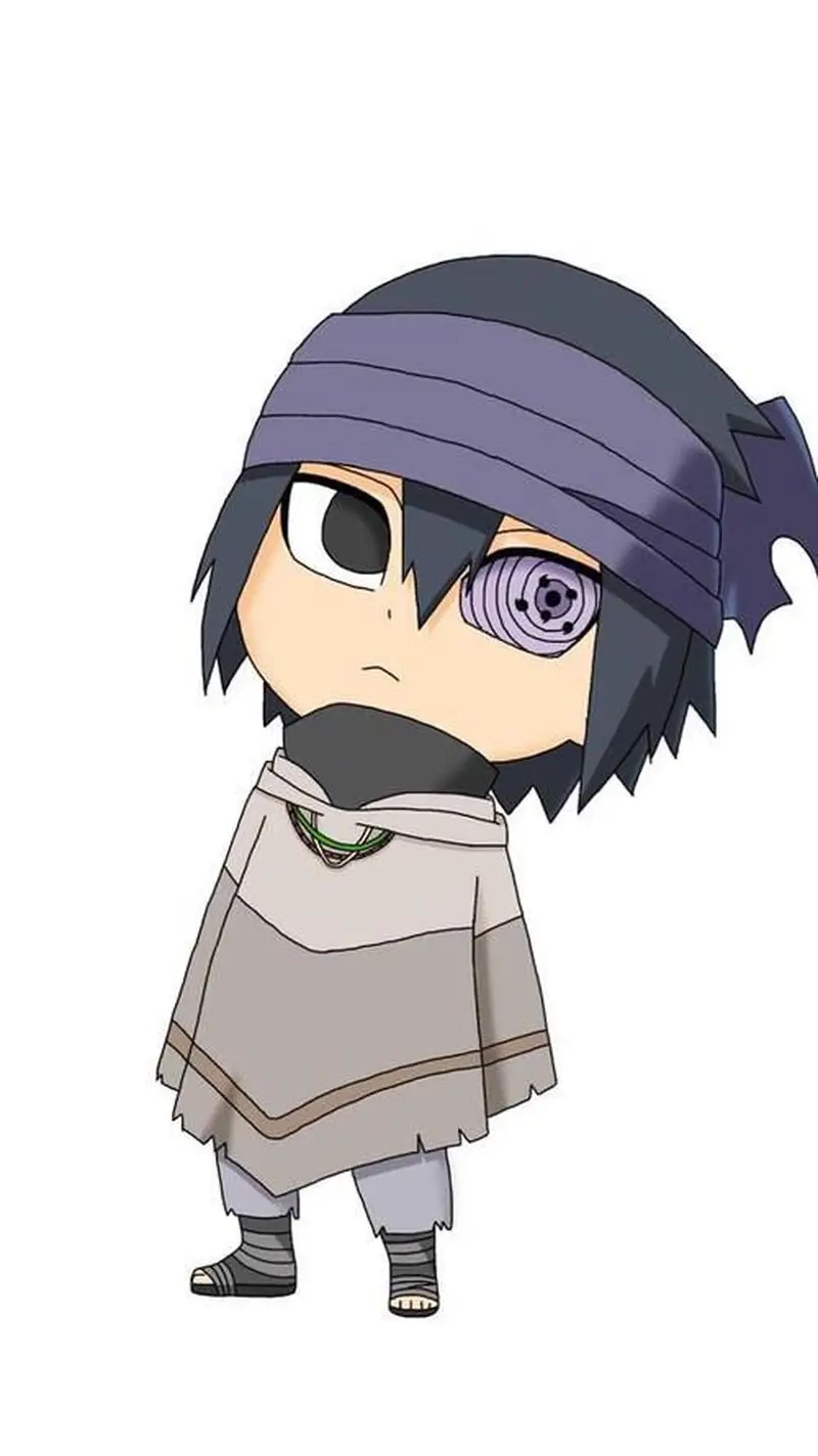 Phiên bản hoạt hình Uchiha Sasuke chibi đầy cá tính