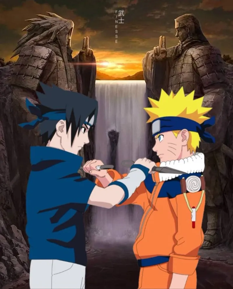 Cú đấm định mệnh trong trận Naruto Sasuke đánh nhau