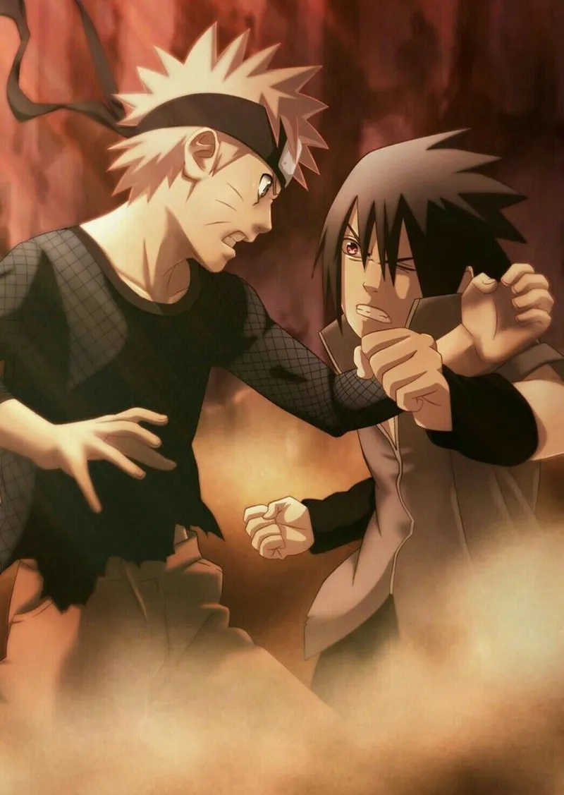 Đỉnh cao hành động trong Naruto và Sasuke đánh nhau
