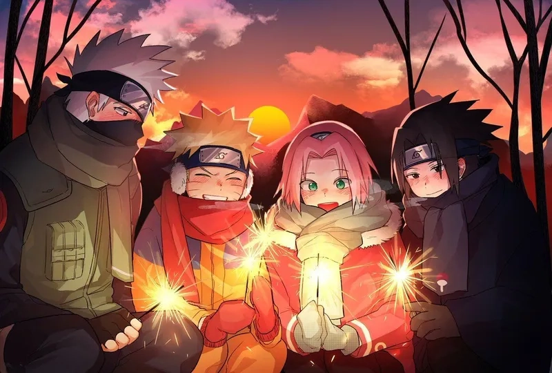 Đội hình huyền thoại Kakashi Sakura Naruto Sasuke trở lại