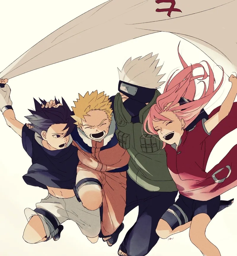 Fan rần rần trước đội Kakashi Sasuke Sakura Naruto