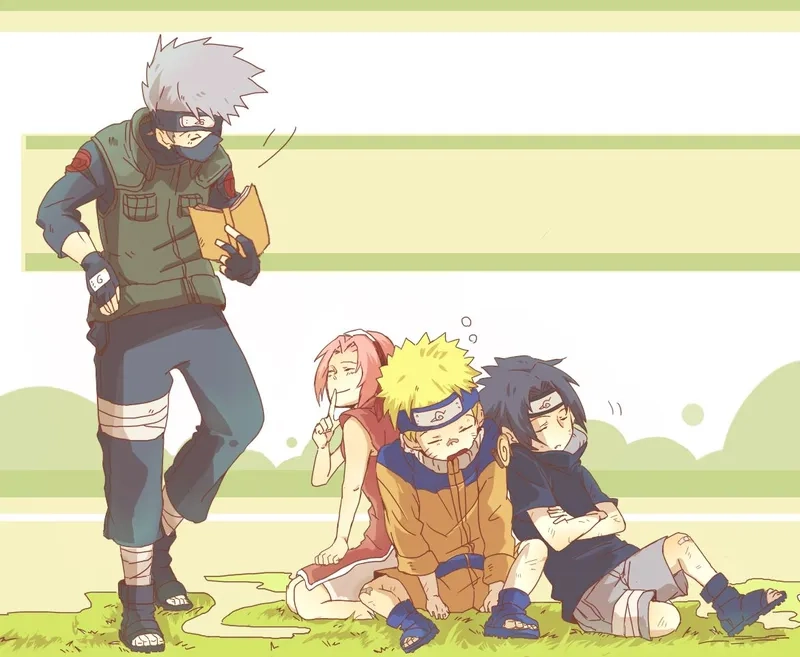Đội hình chuẩn bài trong Naruto Kakashi Sakura Sasuke