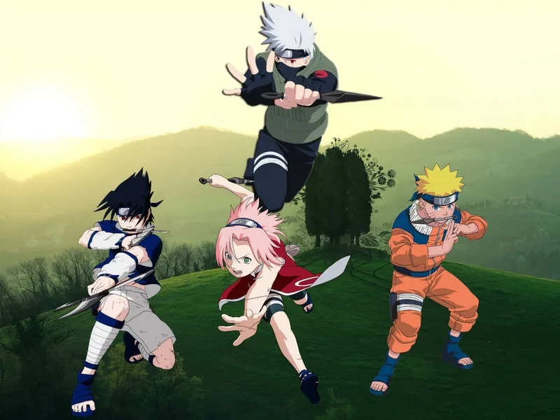 Bộ tứ huyền thoại Sakura Naruto Sasuke Kakashi tái xuất