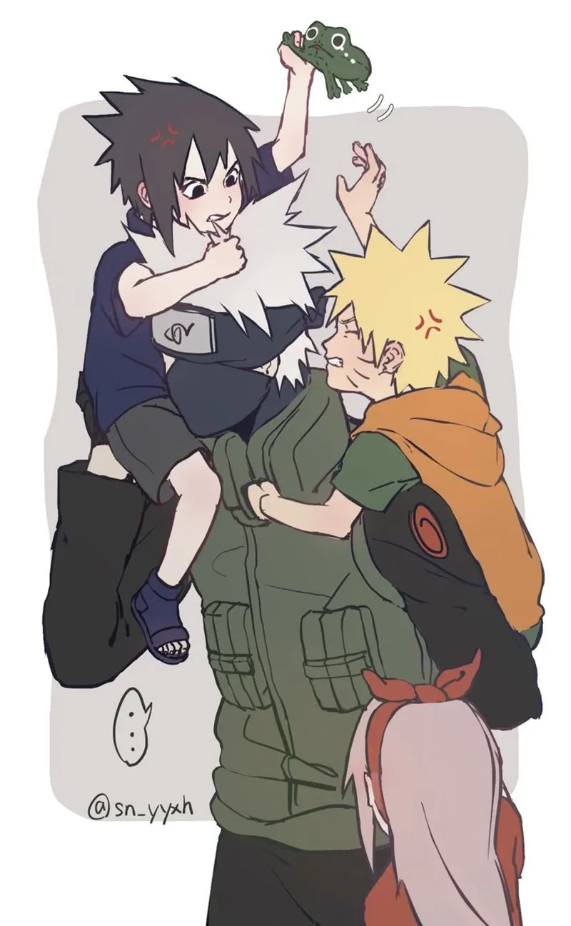 Hành động mãn nhãn trong Naruto Kakashi Sakura