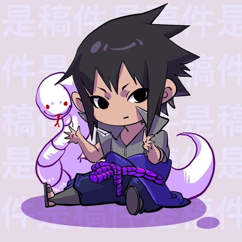 Cực phẩm anime sasuke chibi cute khiến tim tan chảy