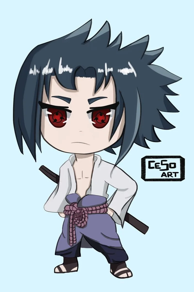Mê mẩn trước cute sasuke chibi drawing siêu nghệ thuật