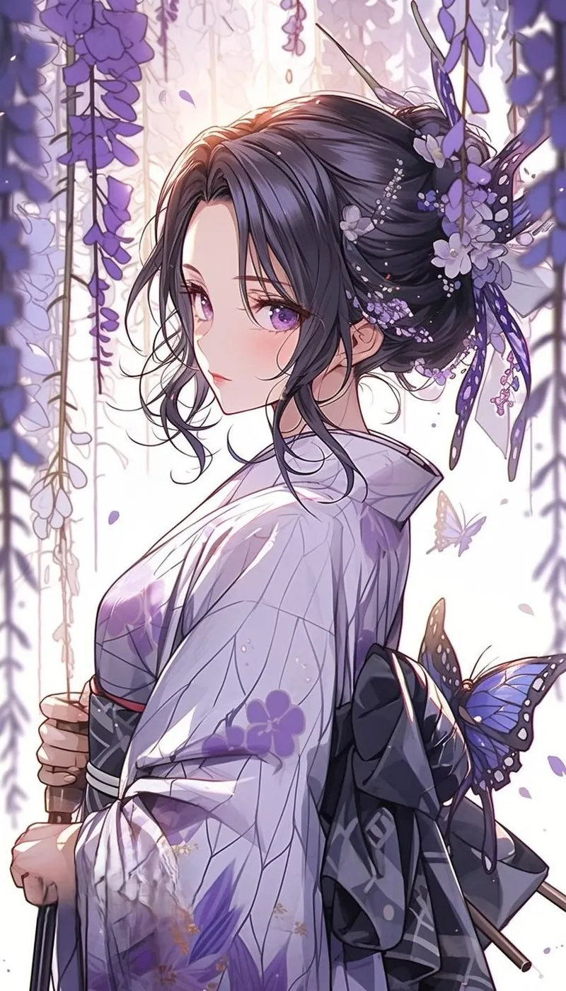 Vẻ đẹp anime chân thật trong Anime Kochou Shinobu