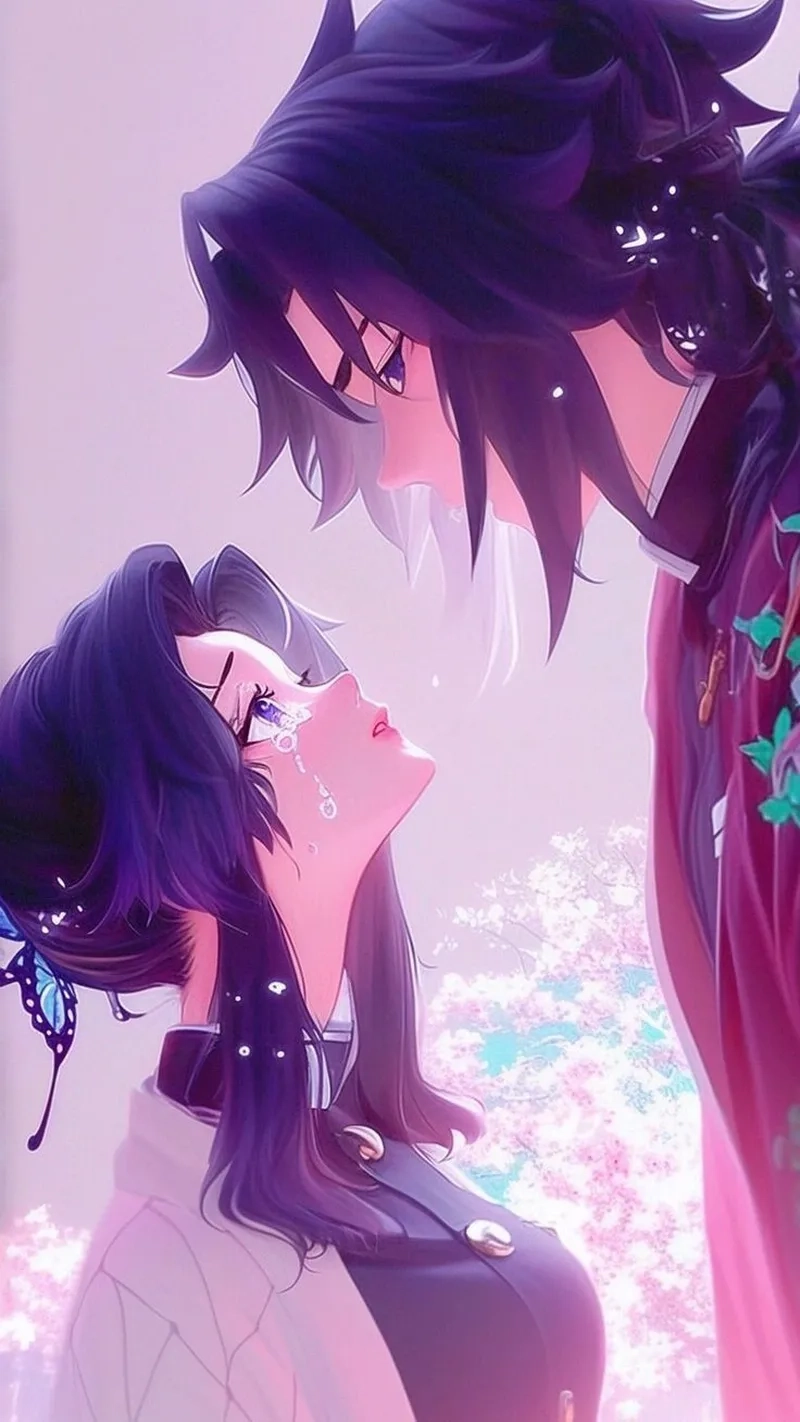 Cảnh tình cảm trong Shinobu x Giyuu 18 khiến fan đỏ mặt