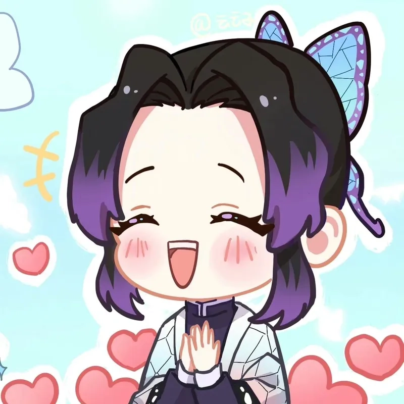 Bộ tranh siêu đáng yêu của Kochou Shinobu chibi