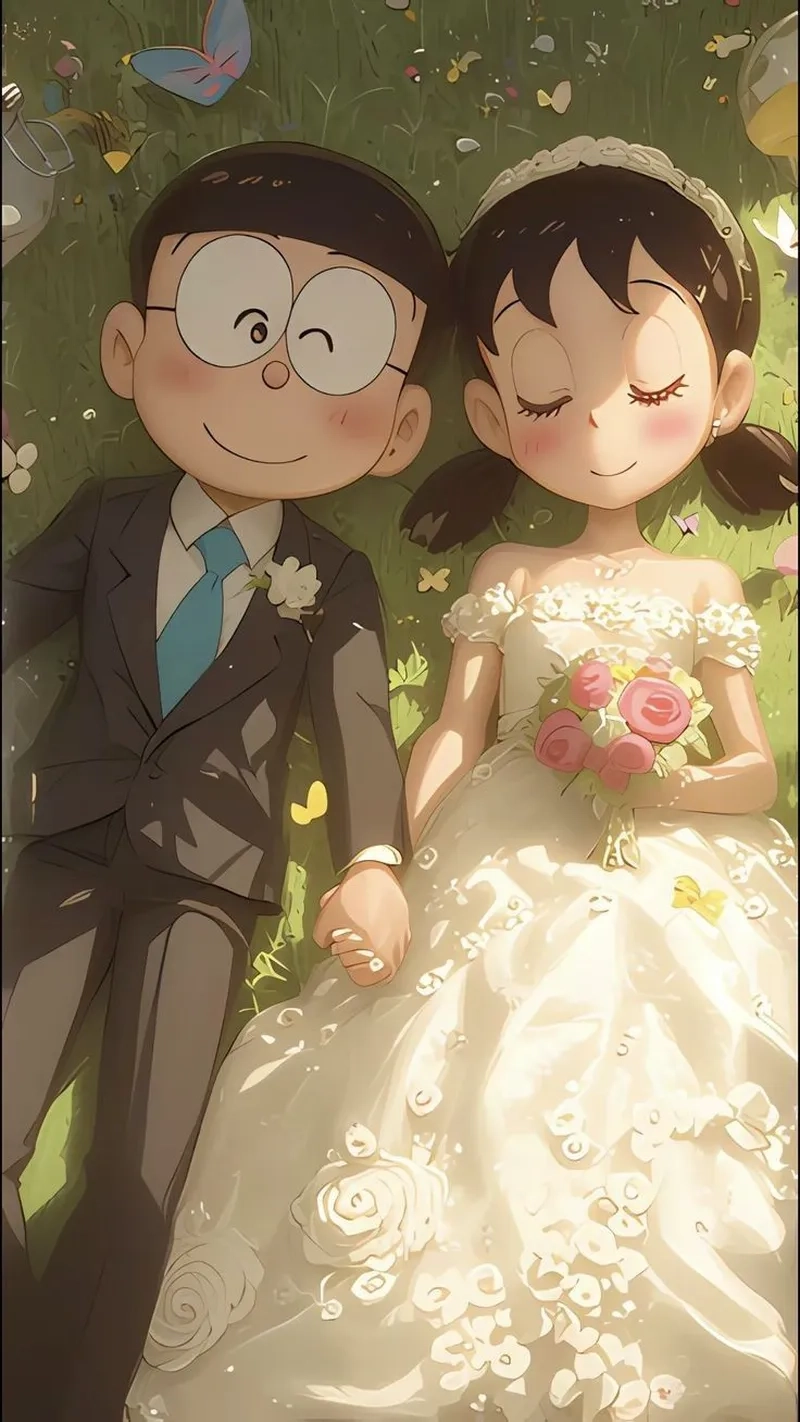 Chiêm ngưỡng hình ảnh Nobita và Shizuka trong bộ ảnh dễ thương
