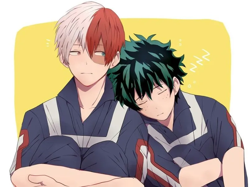 Đừng bỏ lỡ những bức ảnh dễ thương của Shoto Deku trong các cảnh anime