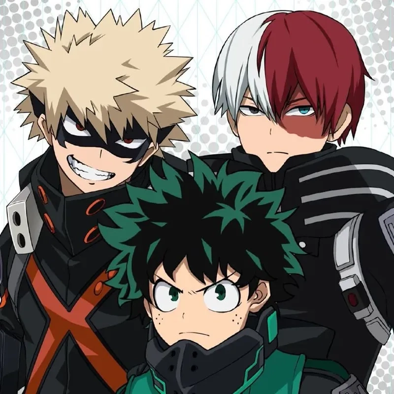 Shoto Deku Bakugo trong những tình huống đầy căng thẳng và kịch tính