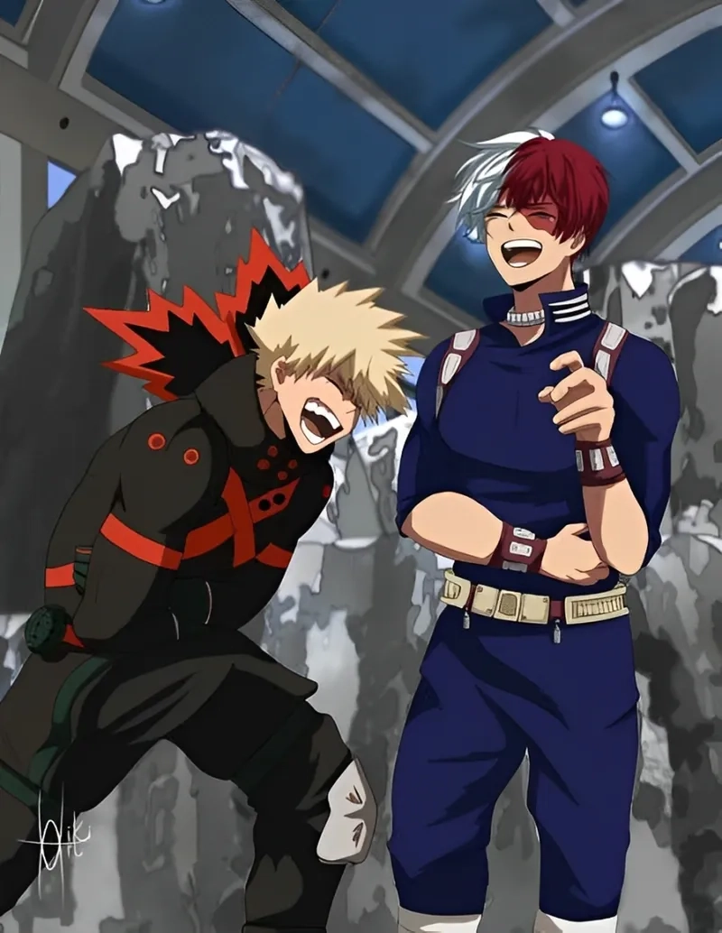 Bakugou x Shoto luôn tạo ra những cuộc đối đầu đầy mãnh liệt và hấp dẫn
