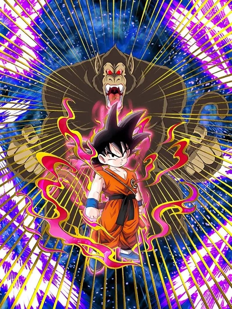 Trận chiến khốc liệt giữa Goku Oozaru và các đối thủ mạnh mẽ.