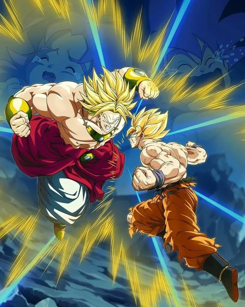 Goku Broly, sức mạnh của hai chiến binh cực mạnh này không thể tưởng tượng.