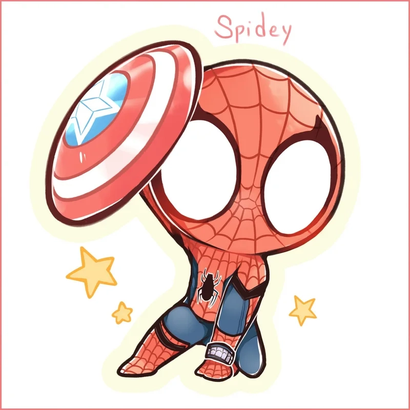 Đắm chìm trong thế giới spider man chibi cực cute