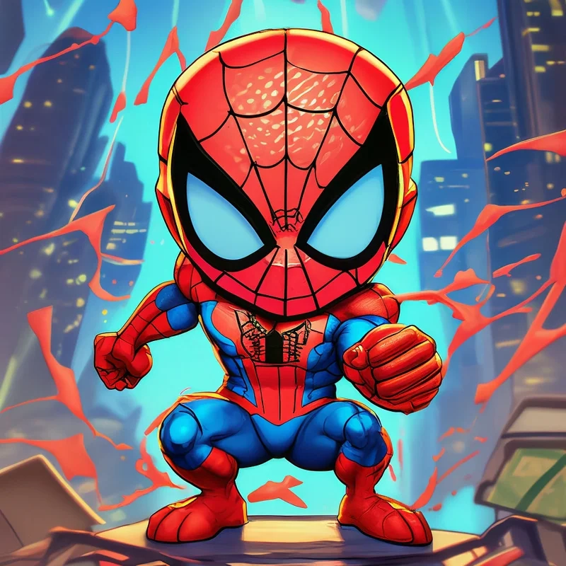 Bộ sưu tập chibi spiderman không thể bỏ qua cho fan Marvel