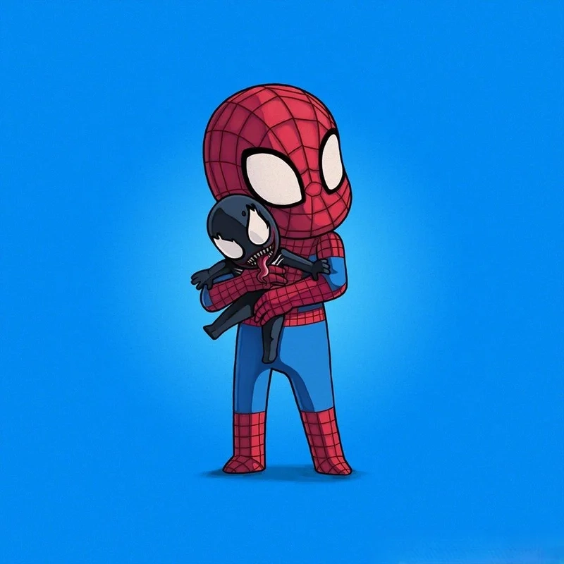 Bộ sưu tập spider man cartoon chibi cho dân mê đồ họa