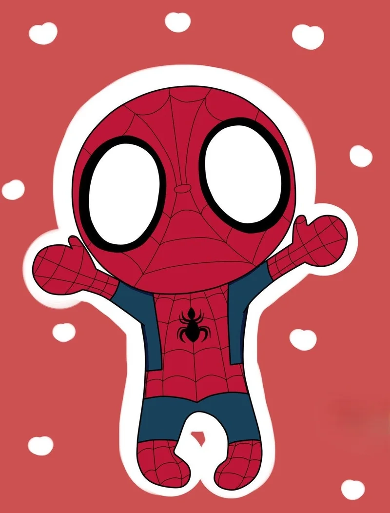 Học ngay cách spider man chibi drawing cực đơn giản