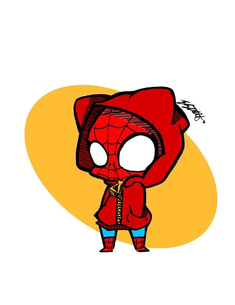 Tải miễn phí spider man chibi vector chất lượng cao