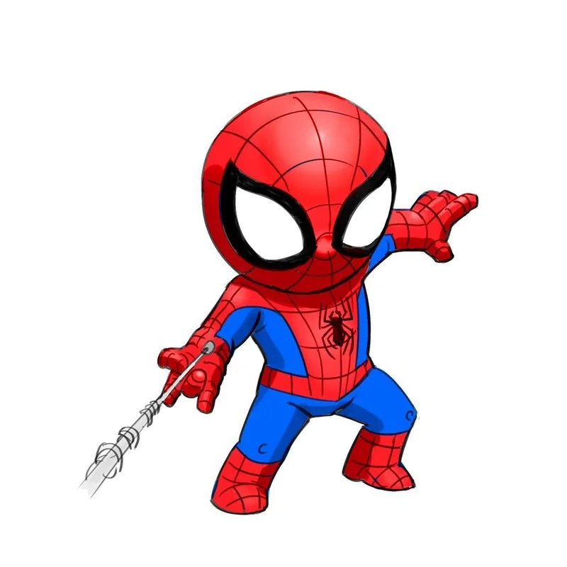Bộ ảnh chibi spiderman and spider gwen cực đáng yêu