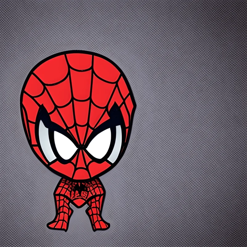 Bộ hình vẽ spider man chibi đáng yêu khó cưỡng