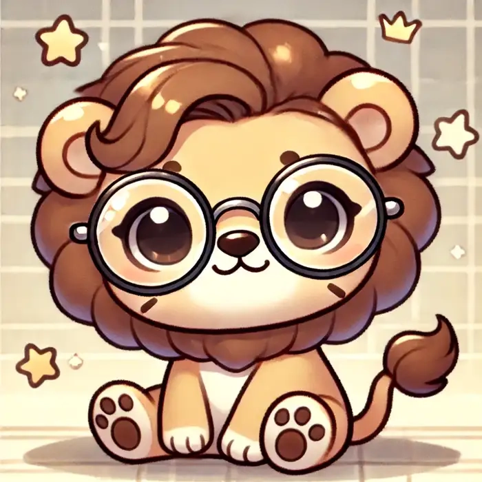 Hình ảnh sư tử chibi sẽ khiến bạn yêu ngay từ cái nhìn đầu tiên