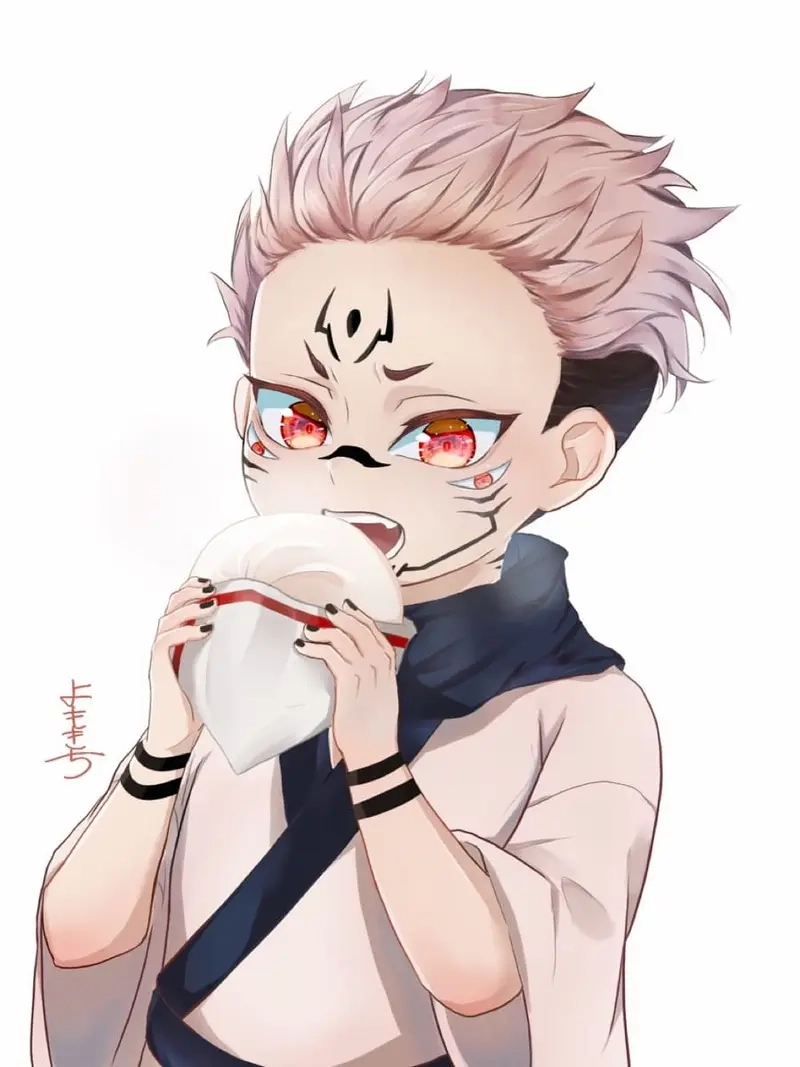 Trang trí điện thoại với hình nền sukuna chibi cực xịn